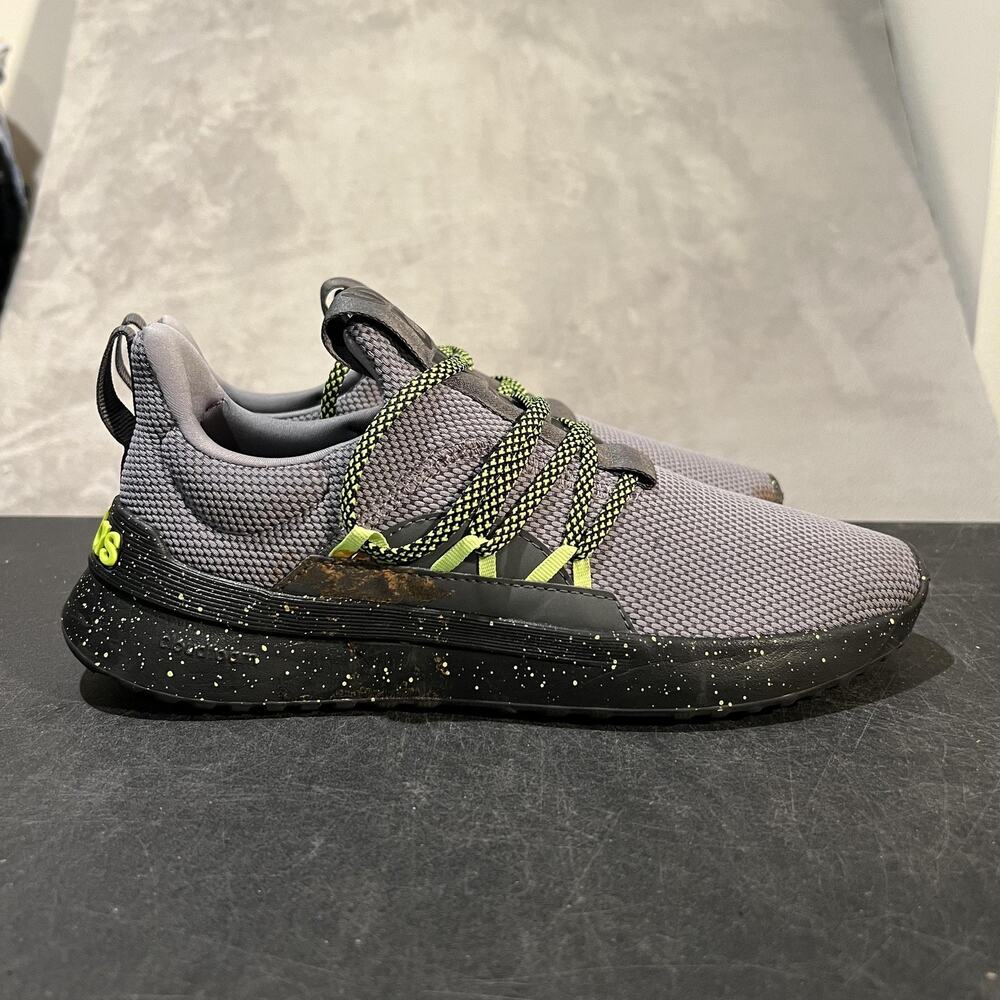 Adidas Lite Racer Adapt 5.0 Shoes Mens 8 Gray Cloudfoam Running Athletic IE9983